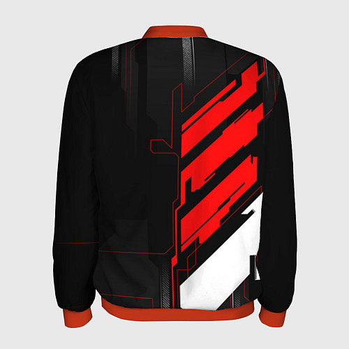 Мужской бомбер Nissan GTR - Cyber / 3D-Красный – фото 2