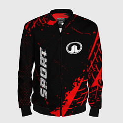 Бомбер мужской Great Wall red sport tires, цвет: 3D-черный