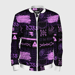 Бомбер мужской Underground pattern color, цвет: 3D-белый