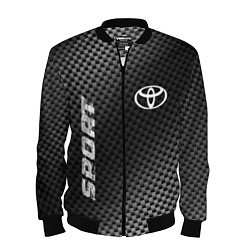 Бомбер мужской Toyota sport carbon, цвет: 3D-черный