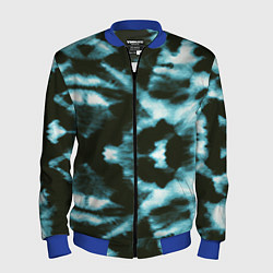 Мужской бомбер Тай дай синий