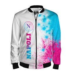 Мужской бомбер Napoli neon gradient style по-вертикали