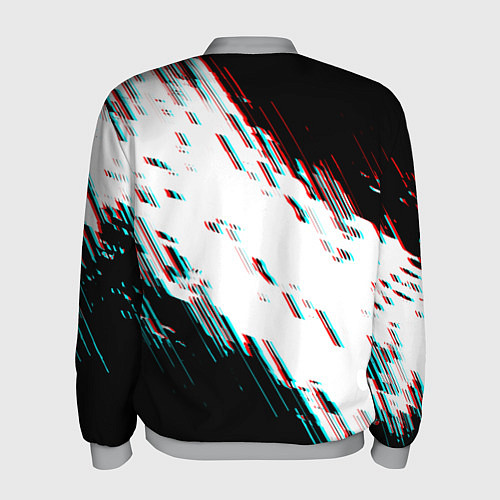 Мужской бомбер Glitch effect / 3D-Меланж – фото 2