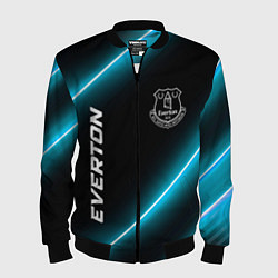 Бомбер мужской Everton неоновые лампы, цвет: 3D-черный