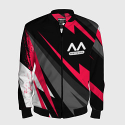 Бомбер мужской Bungo Stray Dogs electro lines, цвет: 3D-черный