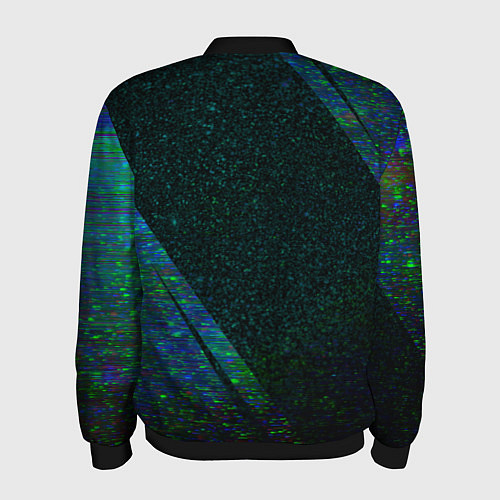 Мужской бомбер Arsenal glitch blue / 3D-Черный – фото 2