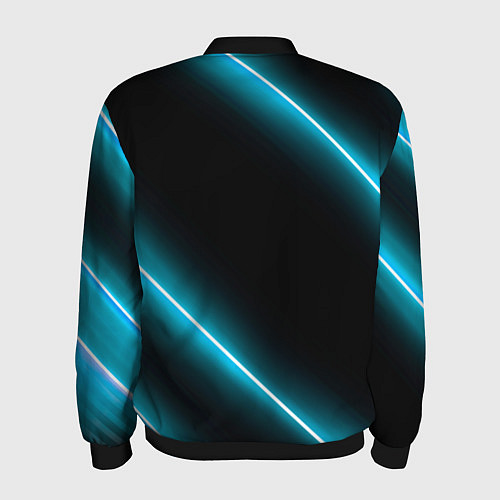 Мужской бомбер Dead Space неоновые лампы / 3D-Черный – фото 2