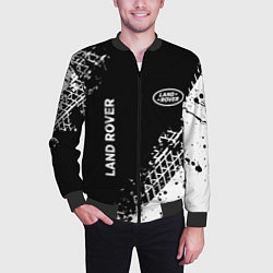Бомбер мужской Ленд Ровер: следы от шин, цвет: 3D-черный — фото 2