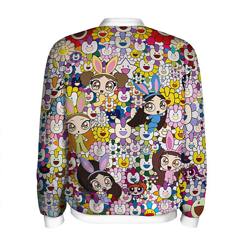 Мужской бомбер Right now NewJeans and Takashi Murakami / 3D-Белый – фото 2