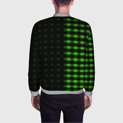 Мужской бомбер Skoda pattern geometry / 3D-Меланж – фото 4
