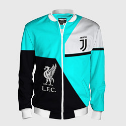 Мужской бомбер Juventus x Liverpool geometry
