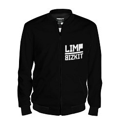 Бомбер мужской Lim Bizkit logo, цвет: 3D-черный