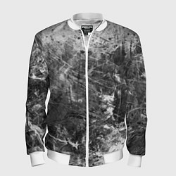 Мужской бомбер Абстракция - серый дым