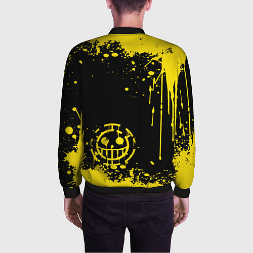 Мужской бомбер Трафальгар Д Ватер Ло прозвище пират / 3D-Черный – фото 4