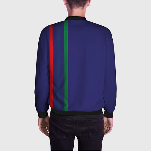 Мужской бомбер Olympique lyonnais / 3D-Черный – фото 4