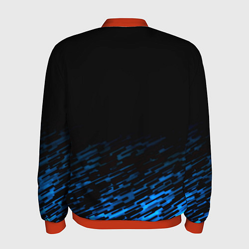 Мужской бомбер Napoli fc club texture / 3D-Красный – фото 2