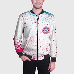 Бомбер мужской Баерн Мюнхен, цвет: 3D-черный — фото 2