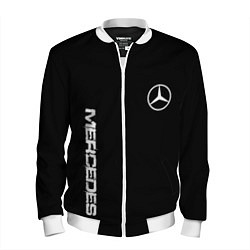 Мужской бомбер Mercedes benz logo white auto