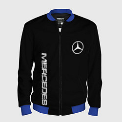 Мужской бомбер Mercedes benz logo white auto