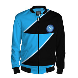 Бомбер мужской Napoli fc geometry blue, цвет: 3D-черный