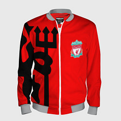 Бомбер мужской Liverpool fc sport steel, цвет: 3D-меланж