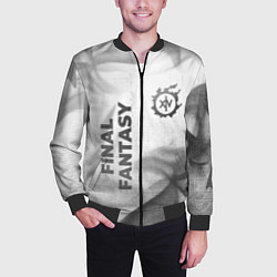 Бомбер мужской Final Fantasy - white gradient вертикально, цвет: 3D-черный — фото 2
