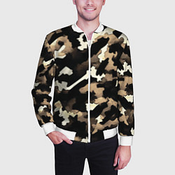 Бомбер мужской Камуфляж сафари, цвет: 3D-белый — фото 2