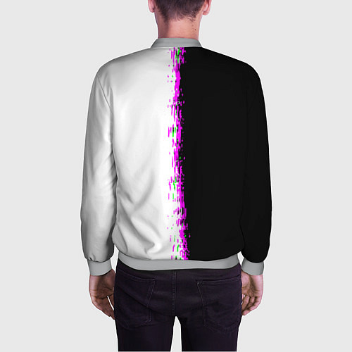 Мужской бомбер The Witcher logo краски / 3D-Меланж – фото 4