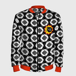 Мужской бомбер Serious Sam logo pattern