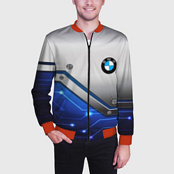 Бомбер мужской BMW geometry nano, цвет: 3D-красный — фото 2