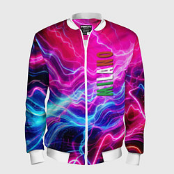 Мужской бомбер Milano - neon abstraction