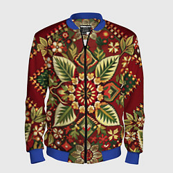 Мужской бомбер Стиль советского ковра узоры и орнамент