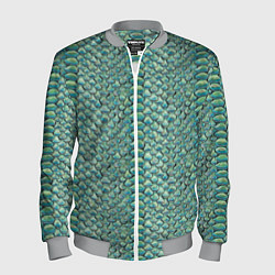 Мужской бомбер Змеиная кожа паттерн