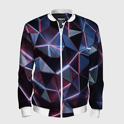 Мужской бомбер Неоновые геометрические плиты