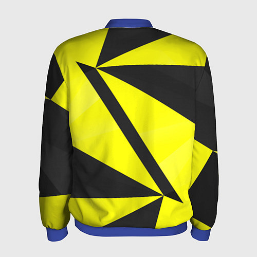 Мужской бомбер Абстрактные стекло / 3D-Синий – фото 2