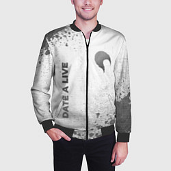 Бомбер мужской Date A Live - white gradient вертикально, цвет: 3D-черный — фото 2
