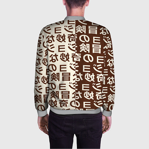 Мужской бомбер Japan pattern / 3D-Меланж – фото 4