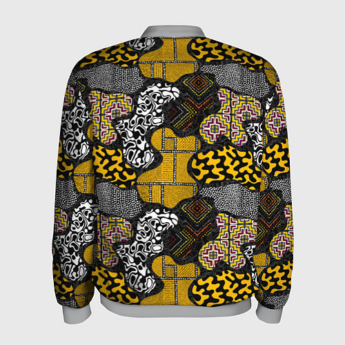 Мужской бомбер Этнический паттерн / 3D-Меланж – фото 2