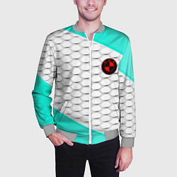 Бомбер мужской BMW carbon steel, цвет: 3D-меланж — фото 2