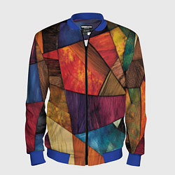 Мужской бомбер Мозайка геометрическая