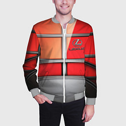 Бомбер мужской Lexus carbon car, цвет: 3D-меланж — фото 2