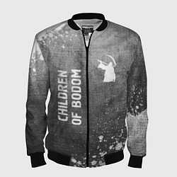 Мужской бомбер Children of Bodom - grey gradient вертикально
