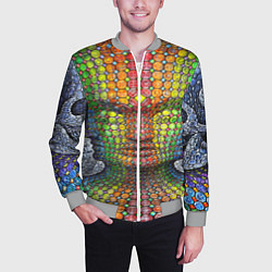 Бомбер мужской Оптические стёкла, цвет: 3D-меланж — фото 2