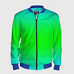 Бомбер мужской Кислотный градиент текстура, цвет: 3D-синий