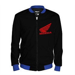 Бомбер мужской Honda red logo auto steel, цвет: 3D-синий