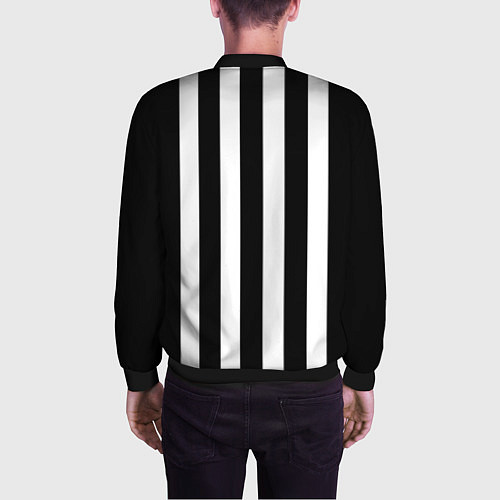 Мужской бомбер Четыре пингвина / 3D-Черный – фото 4
