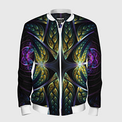 Мужской бомбер Оптический узор из фрактала