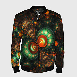 Мужской бомбер Фрактальный узор абстрактный