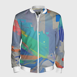 Мужской бомбер Краска абстракция