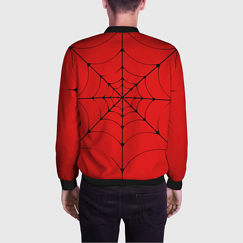 Мужской бомбер Человек-паук глаза / 3D-Черный – фото 4